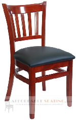vertical slat wood chair