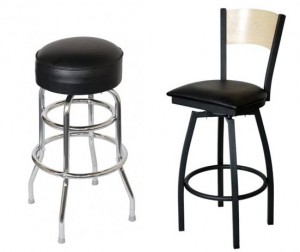 Swivel bar stools