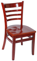 ladder back wood chair